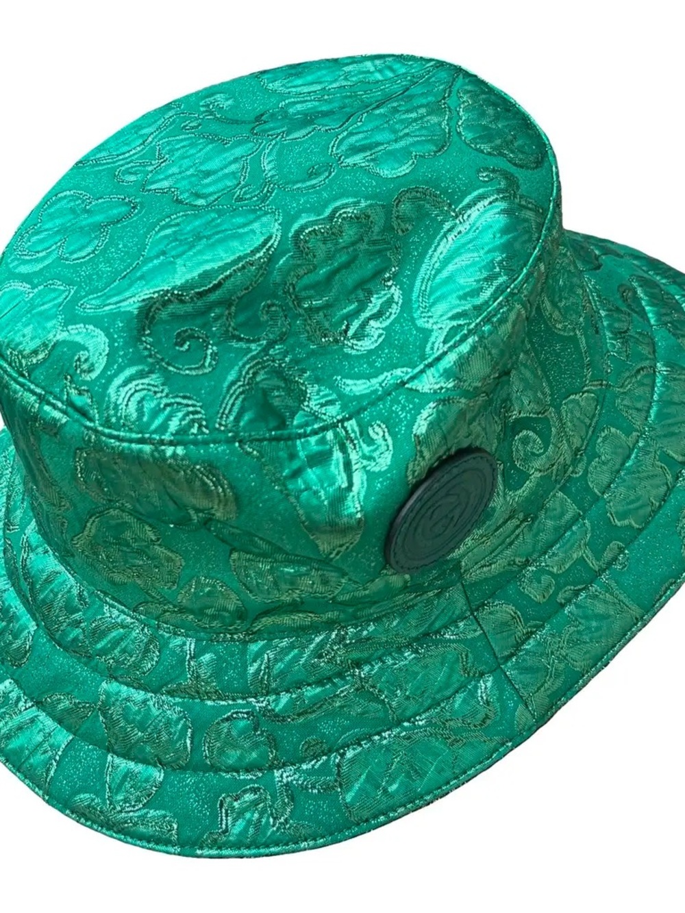 Gucci Reversible GG Lamé Bucket Hat Womens